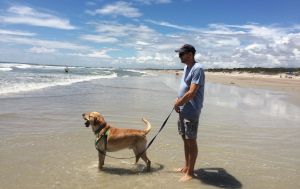 My beach walking companions, Hanna Beach, Jax, Spring 2015